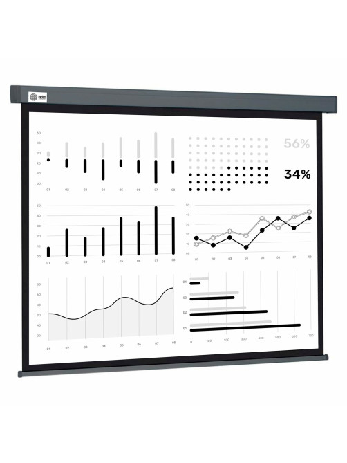 Экран Cactus Wallscreen CS-PSW-180X180-SG, 180x180 см, 1:1, настенно-потолочный, серый