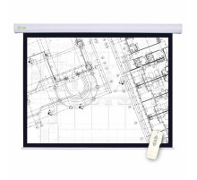 Экран Cactus Motoscreen CS-PSM-180x180, 180x180 см, 1:1, настенно-потолочный моторизованный, белый