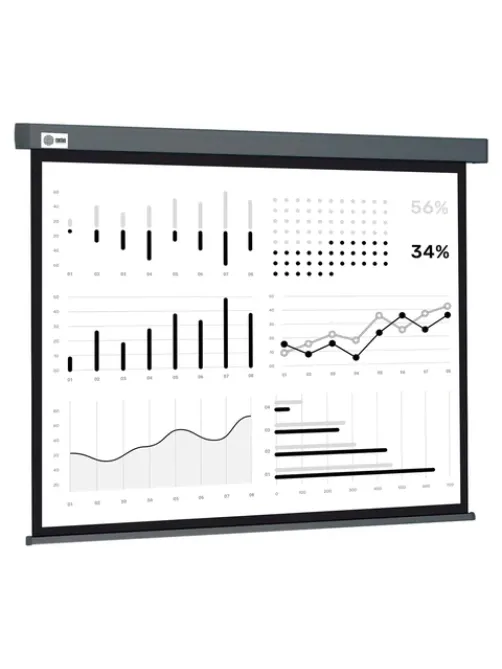 Экран Cactus Wallscreen CS-PSW-180X180-SG, 180x180 см, 1:1, настенно-потолочный, серый