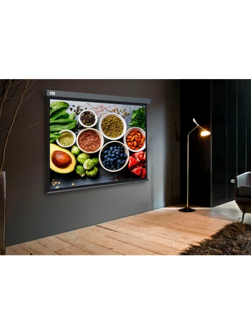 Экран Cactus Wallscreen CS-PSW-150X150-SG, 150x150 см, 1:1, настенно-потолочный, серый, PSW-150x150-SG