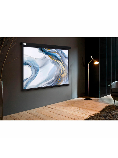 Экран Cactus Wallscreen CS-PSW-180X180-BK, 180x180 см, 1:1, настенно-потолочный, черный, PSW-180x180-BK