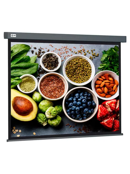 Экран Cactus Wallscreen CS-PSW-150X150-SG, 150x150 см, 1:1, настенно-потолочный, серый, PSW-150x150-SG