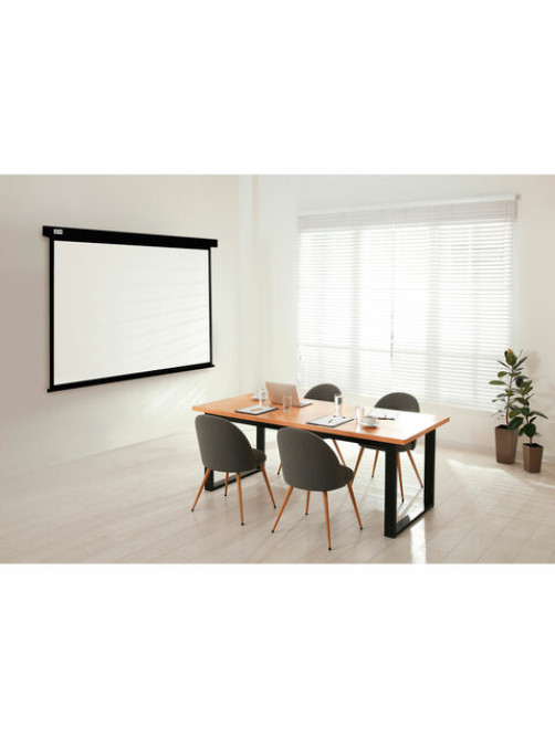 Экран Cactus Wallscreen CS-PSW-180X180-BK, 180x180 см, 1:1, настенно-потолочный, черный, PSW-180x180-BK