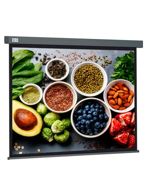 Экран Cactus Wallscreen CS-PSW-150X150-SG, 150x150 см, 1:1, настенно-потолочный, серый, PSW-150x150-SG