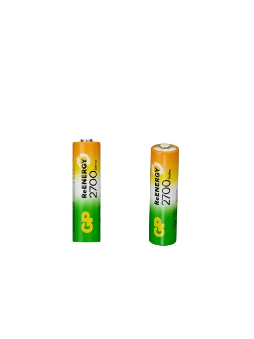 Батарейки аккумуляторные GP ReEnergy Ni-Mh пальчиковые КОМПЛЕКТ 4 шт., АА (HR6), 2600mAh, 270AAHCRGY, 270AAHCRGY-2CRC