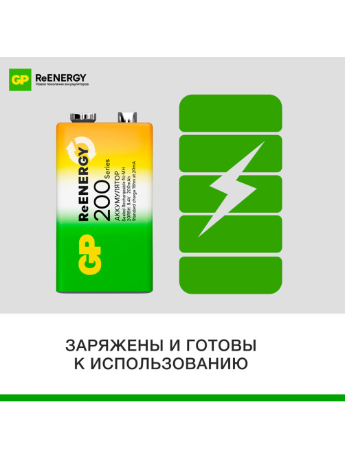 Батарейка аккумуляторная GP ReEnergy Ni-Mh 1 шт., 