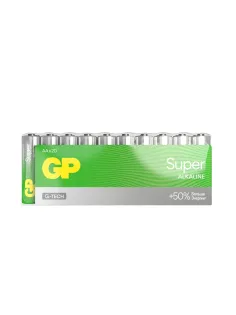 Батарейки КОМПЛЕКТ 20 шт., GP Super G-Tech, AA (LR6,15А), алкалиновые, пальчиковые, 15A-2CRVS20, GP 15A-2CRVS20