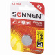 Батарейка литиевая SONNEN Lithium CR2016 