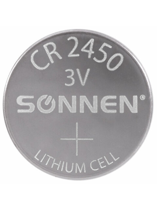 Батарейка литиевая SONNEN Lithium CR2450 