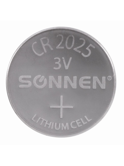 Батарейка литиевая SONNEN Lithium CR2025 