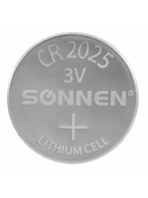 Батарейки литиевые SONNEN Lithium CR2025, 