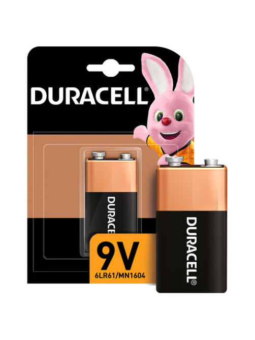 Батарейка DURACELL Basic ОРИГИНАЛ, 6LR61 (КРОНА), алкалиновая, 1 шт., 9 В, блистер