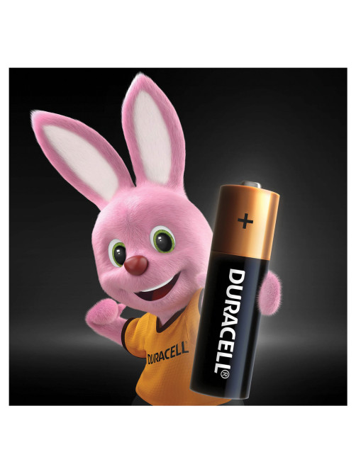 Батарейки КОМПЛЕКТ 4 шт., DURACELL Basic ОРИГИНАЛ, AA (LR6, 15А), алкалиновые, пальчиковые, MN 1500 АА LR6
