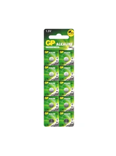 Батарейка GP Alkaline (отрывной блок), A76 (G13, LR44), алкалиновая, 1 шт., блистер, A76FRA-2C10