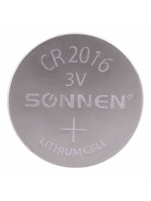 Батарейка литиевая SONNEN Lithium CR2016 