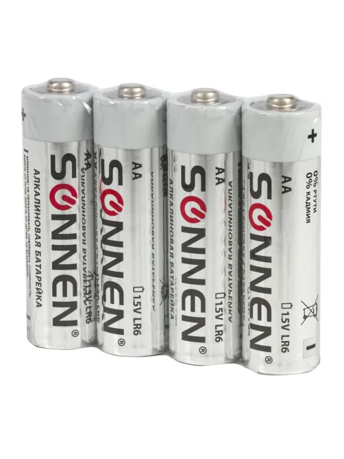 Батарейки КОМПЛЕКТ 30 (20+10) шт., SONNEN Alkaline, AA+ААА (LR6+LR03), в коробке, 455097