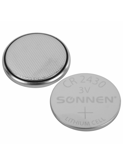 Батарейка литиевая SONNEN Lithium CR2430 