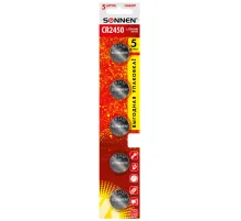 Батарейки литиевые SONNEN Lithium CR2450, 