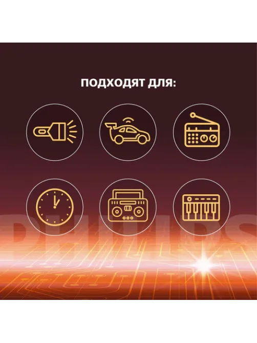 Батарейки алкалиновые КОМПЛЕКТ 2 шт., PHILIPS Power Alkaline, D (LR20, 13А), блистер, Б0062732