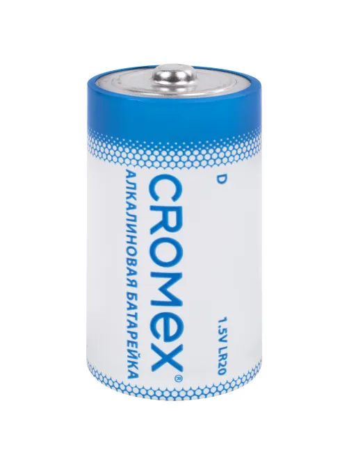 Батарейки алкалиновые КОМПЛЕКТ 4 шт., CROMEX (КРОМЕКС) Alkaline, D (LR20, 13А), короб, 456454