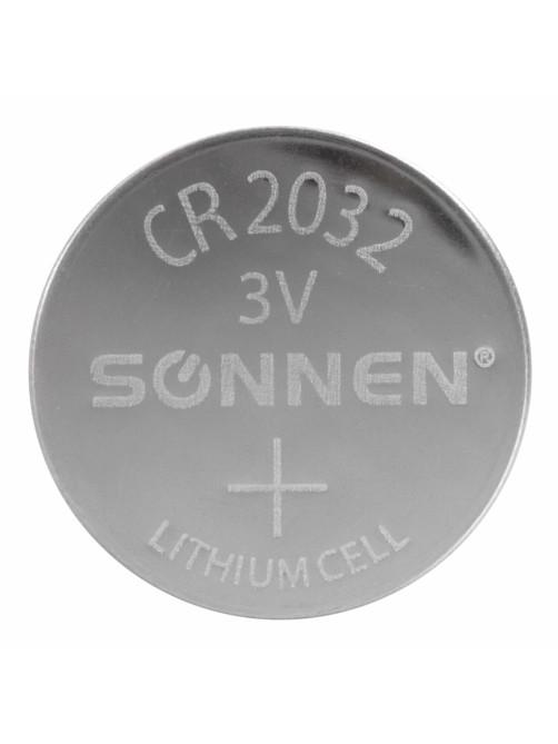Батарейки литиевые SONNEN Lithium CR2032, 