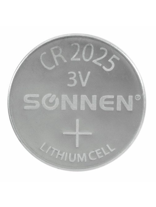 Батарейки литиевые SONNEN Lithium CR2025, 