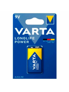 Батарейка алкалиновая 1 шт., VARTA LONGLIFE POWER, Крона 9V (6LR61, 6LF22, 1604A), 4922121411
