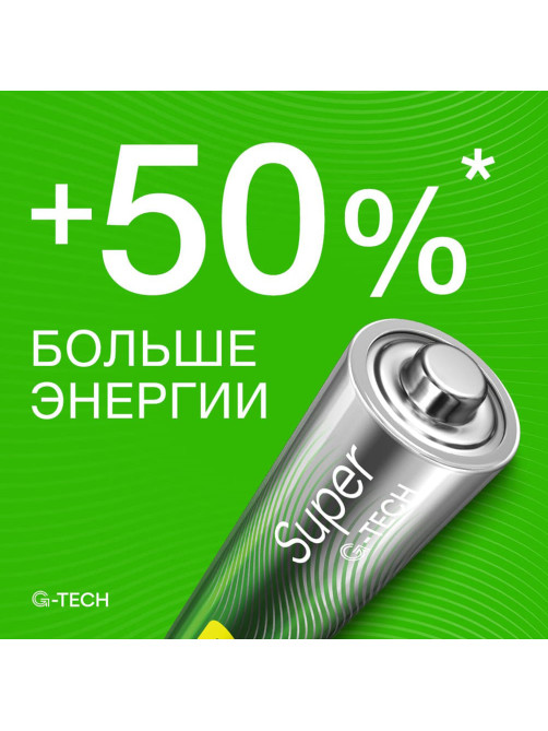 Батарейки КОМПЛЕКТ 2 шт., GP Super G-Tech, AA (LR6, 15А), алкалиновые, пальчиковые, блистер, 15A-2CR2