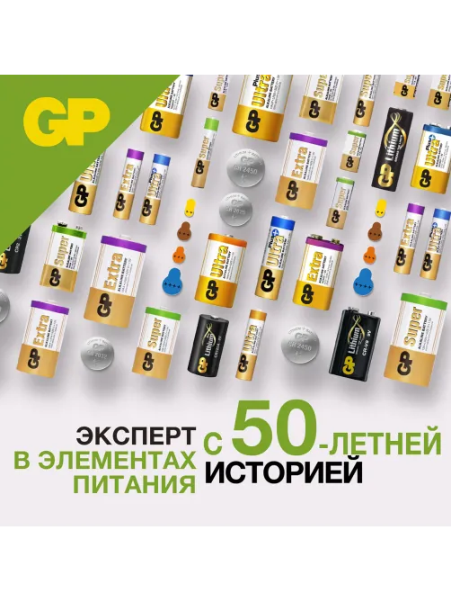 Батарейка GP Alkaline (отрывной блок), 177 (G4, LR626), алкалиновая, 1 шт., блистер, 177FRA-2C10, 4891199026690