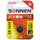 Батарейка литиевая SONNEN Lithium CR1620 