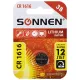 Батарейка литиевая SONNEN Lithium CR1616 