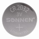 Батарейка литиевая SONNEN Lithium CR2032 