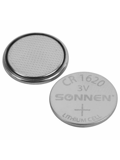 Батарейка литиевая SONNEN Lithium CR1620 