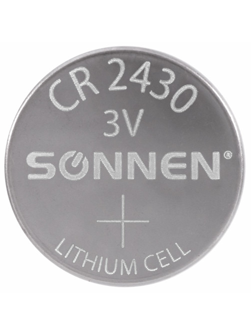 Батарейка литиевая SONNEN Lithium CR2430 