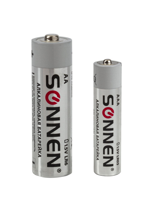 Батарейки КОМПЛЕКТ 30 (20+10) шт., SONNEN Alkaline, AA+ААА (LR6+LR03), в коробке, 455097