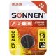 Батарейка литиевая SONNEN Lithium CR2430 
