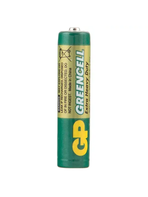Батарейки КОМПЛЕКТ 4 шт., GP GreenCell AAA (R03, 24G), солевые, мизинчиковые, блистер, 24G-2CR4