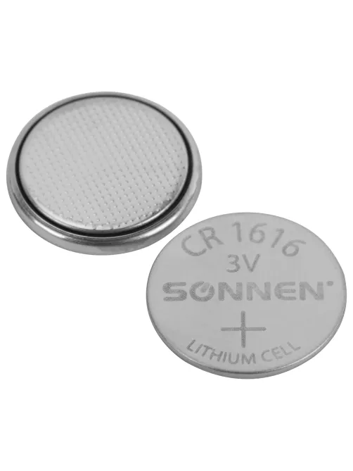 Батарейка литиевая SONNEN Lithium CR1616 