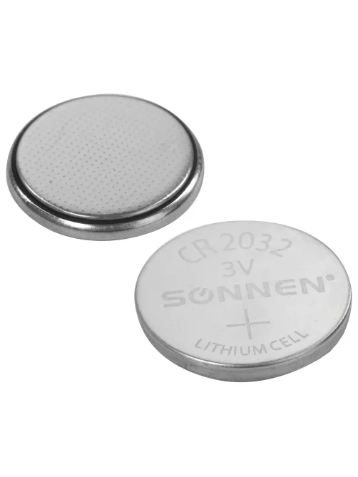 Батарейки литиевые SONNEN Lithium CR2032, 
