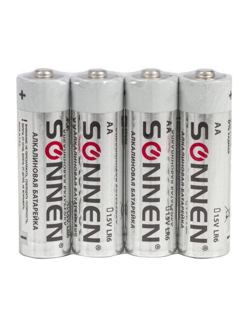 Батарейки КОМПЛЕКТ 30 (20+10) шт., SONNEN Alkaline, AA+ААА (LR6+LR03), в коробке, 455097