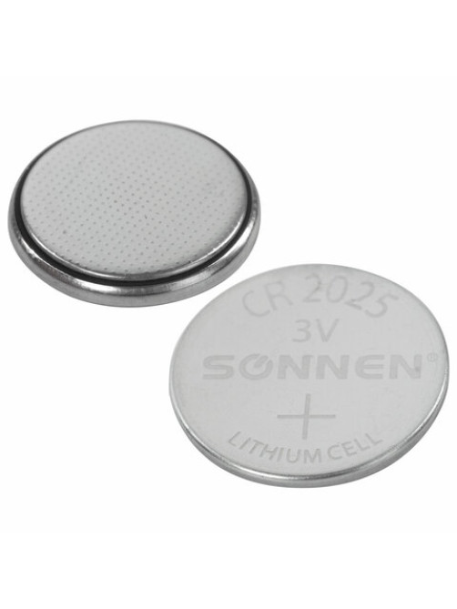 Батарейки литиевые SONNEN Lithium CR2025, 