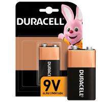 Батарейка DURACELL Basic ОРИГИНАЛ, 6LR61 (КРОНА), алкалиновая, 1 шт., 9 В, блистер