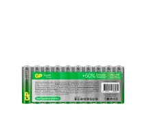 Батарейки КОМПЛЕКТ 10 шт., GP Super G-Tech, AA (LR6,15А), алкалиновые, пальчиковые, в пленке, 15A-2CR, GP 15A-2CRB10