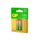 Батарейки КОМПЛЕКТ 2 шт., GP Ultra G-Tech, AA (LR6,15А), алкалиновые, пальчиковые, 15AUA21-2CRSBC2