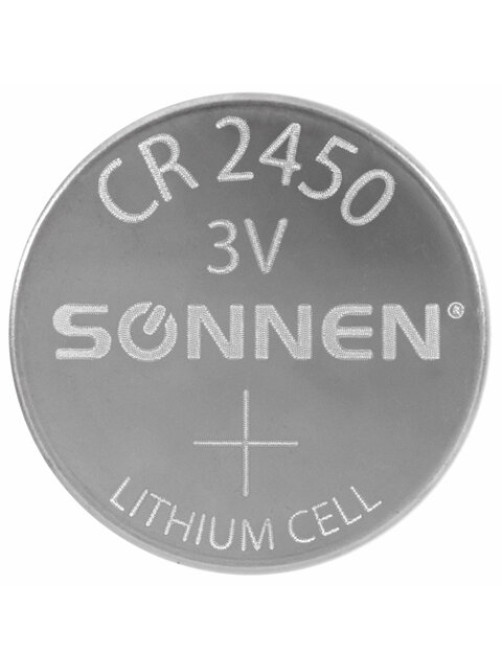 Батарейки литиевые SONNEN Lithium CR2450, 
