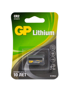 Батарейка GP Lithium CR2E, литиевая, 1 шт., блистер, 3В, CR2E-2CR1