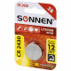 Батарейка литиевая SONNEN Lithium CR2430 