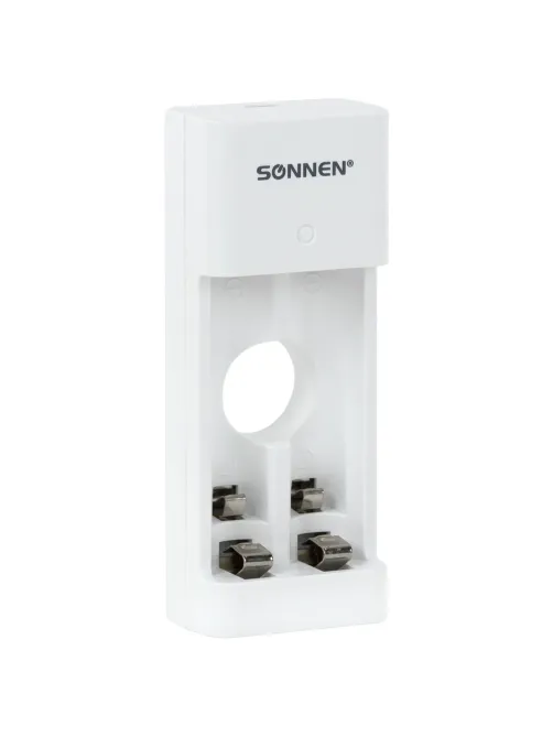 Зарядное устройство с аккумуляторами 4 шт. (2+2) AA+AAA (HR6+HR03), 2700 mAh + 1000 mAh, SONNEN (СОНЕН) BC2, 455005