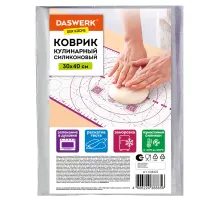 Коврик силиконовый для раскатки/запекания 30х40 см, фиолетовый, DASWERK (ДАСВЕРК), 608423
