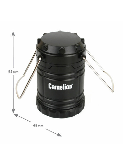 Фонарь туристический CAMELION 3Вт LED, питание 3xAAА (не в комплекте), контейнер и магнит, LED5632